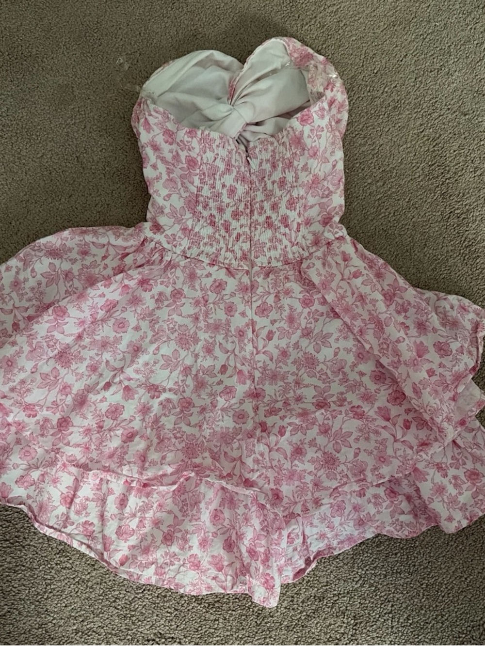Altar'd State Pink Floral Smocked Top - Picture 2 of 4